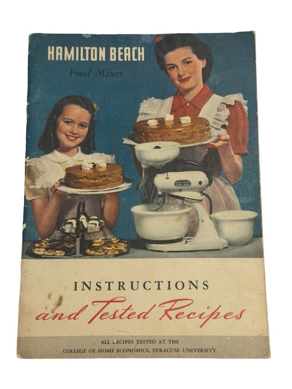 Vintage Hamilton Beach Food Mixer Instructions and Tested Recipes Booklet